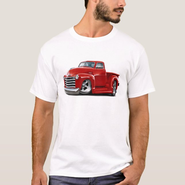 T-shirt Camion 1950-52 de rouge de Chevy (Devant)