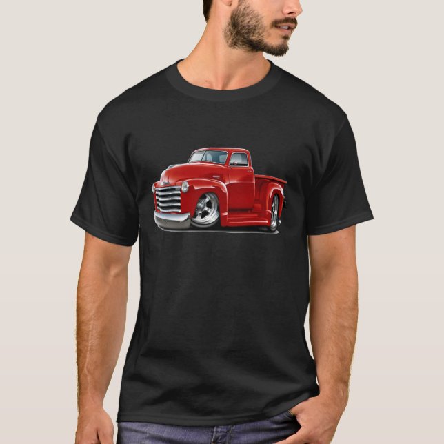 T-shirt Camion 1950-52 de rouge de Chevy (Devant)