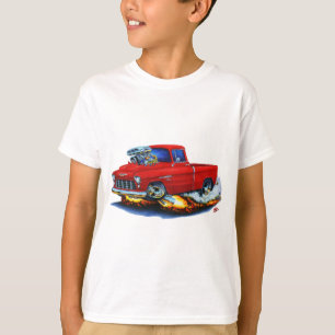 T-shirt Camion 1955 de rouge de collecte de Chevy