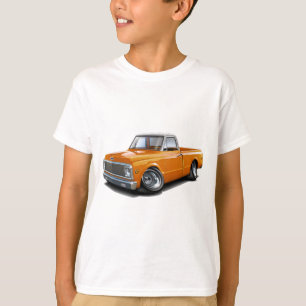 T-shirt Camion 1970-72 supérieur Orange-Blanc de Chevy C10