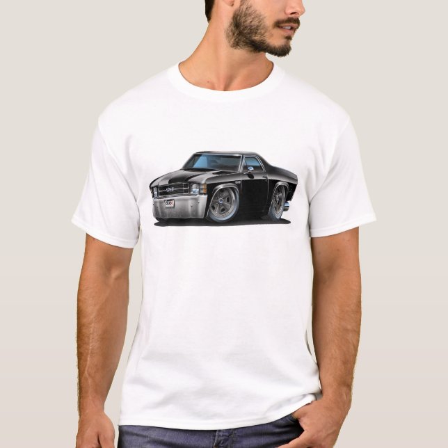 T-shirt Camion 1971-72 noir d'EL Camino (Devant)