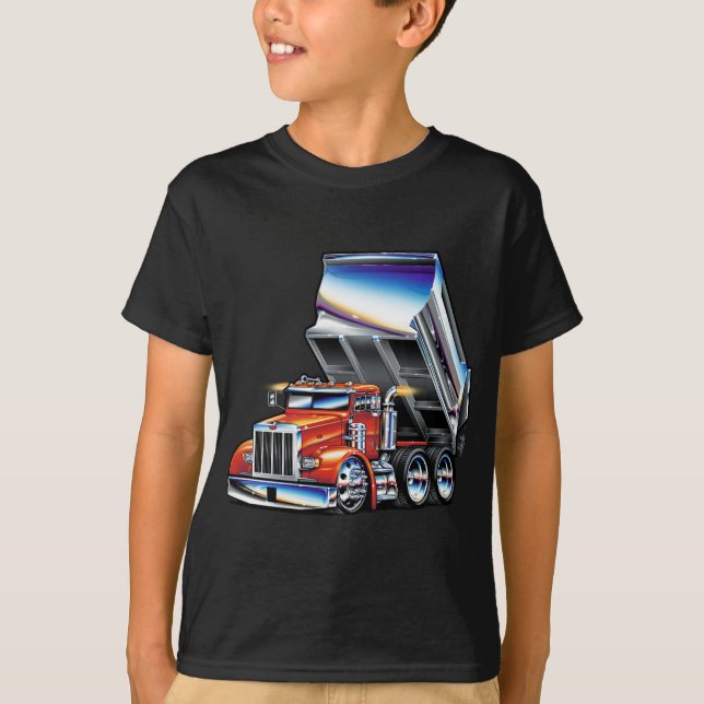T-shirt Camion à benne basculante de Peterbilt 357 (Devant)