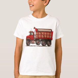 T-shirt Camion à benne basculante mignon de gravier