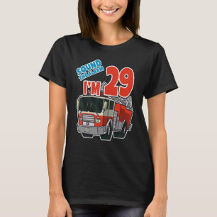 T-shirt Camion à feu 29e anniversaire pompier Garçons Tw