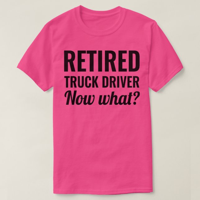 T-shirt Camion à la retraite (Design devant)