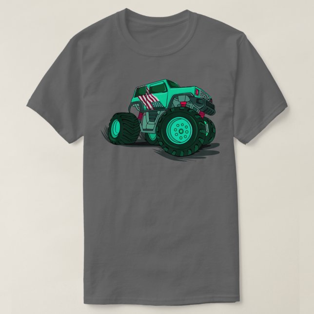 T-shirt Camion américain Monster (Design devant)