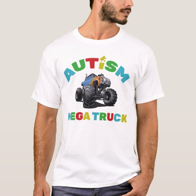 T-shirt Camion Autism Mega (Devant)