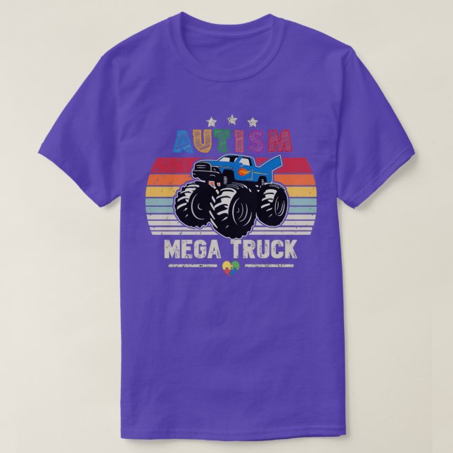 T-shirt Camion Autism Mega 21 (Design devant)