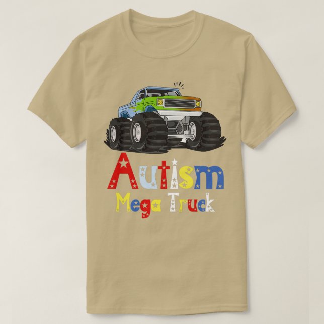 T-shirt Camion Autism Mega 27 (Design devant)