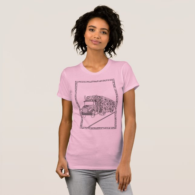 T-shirt Camion Big Rig (Devant entier)