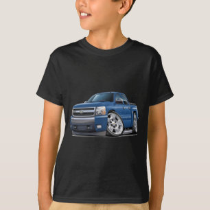 T-shirt Camion bleu de granit de Chevy Silverado Dualcab