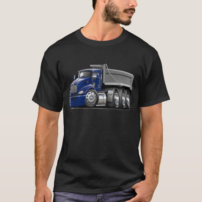 T-shirt Camion Bleu-Gris de Kenworth T440 DK (Devant)