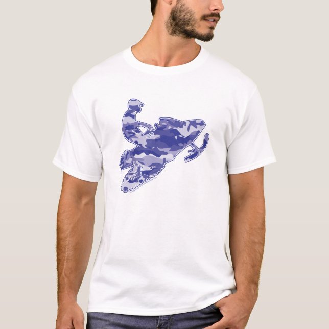 T-shirt Camion Blue Sled sur copie noire (Devant)