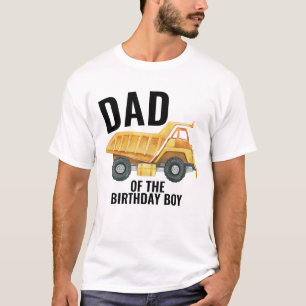 T-shirt Camion Camion De Construction Camion Papa Of Birth