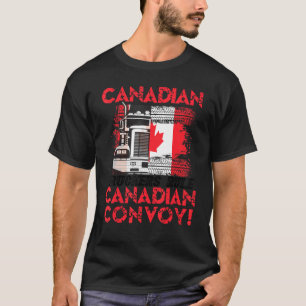 T-shirt Camion Canadian Trucker Freedom Convoy Tire Truck