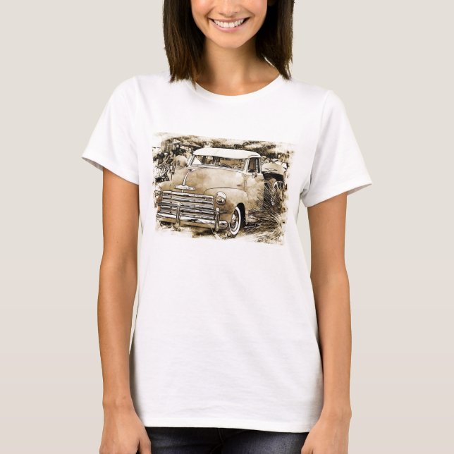 T-shirt Camion Chevrolet classique (Devant)