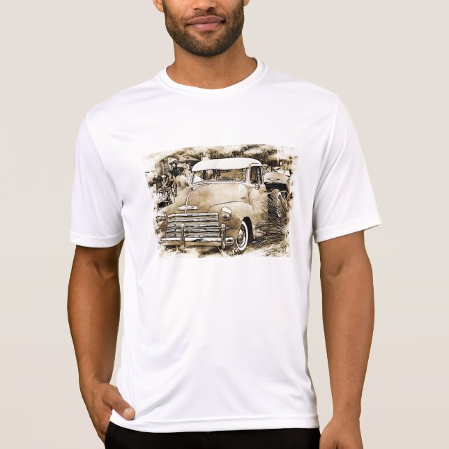 T-shirt Camion Chevrolet classique des années 1950 (Devant)