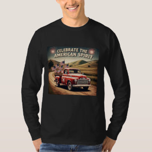 T-shirt Camion classique "Celebrate American Spirit"