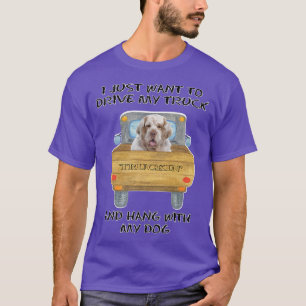 T-shirt Camion Conduite Chien Clumber Espagnol