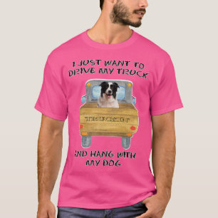 T-shirt Camion Conduite Chien Frontière Collie