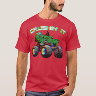 T-shirt Camion Crushin' Monster Vintage Retro 267