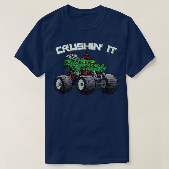 T-shirt Camion Crushin' Monster Vintage Retro 270 (Design devant)