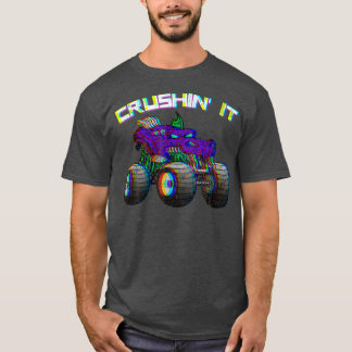 T-shirt Camion Crushin' Monster Vintage Retro 274