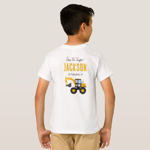 T-shirt Camion de Construction Anniversaire   Décor Person
