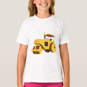 T-shirt Camion de construction de rouleau routier