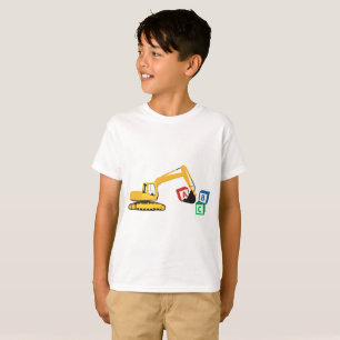 T-shirt Camion de construction d'excavateur ABC