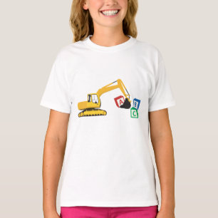 T-shirt Camion de construction d'excavateur ABC