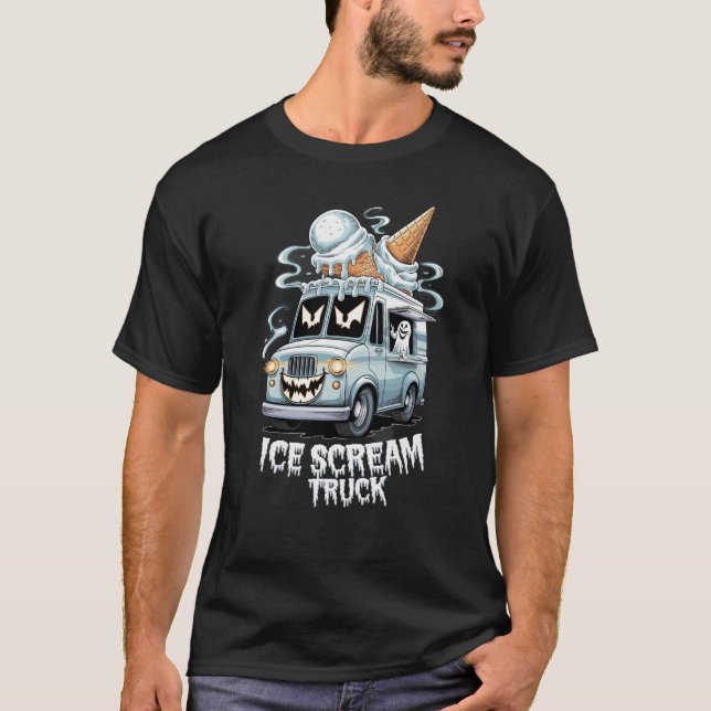 T-shirt Camion de Crème Glacée Épouvantable (Devant)
