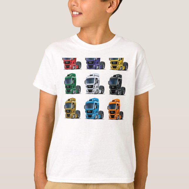 T-shirt Camion de dessin (Devant)