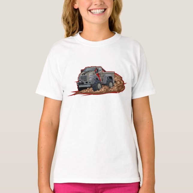 T-shirt Camion de dessin animé (Devant)