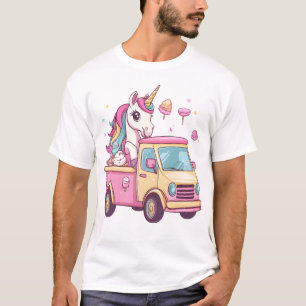 T-shirt Camion de Glace Licorne (1)