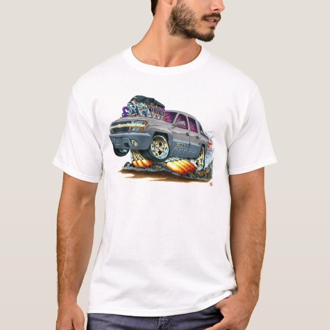 T-shirt Camion de gris d'avalanche (Devant)