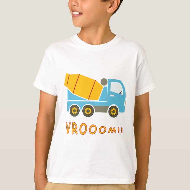 T-shirt Camion de mélangeur de ciment (Devant)