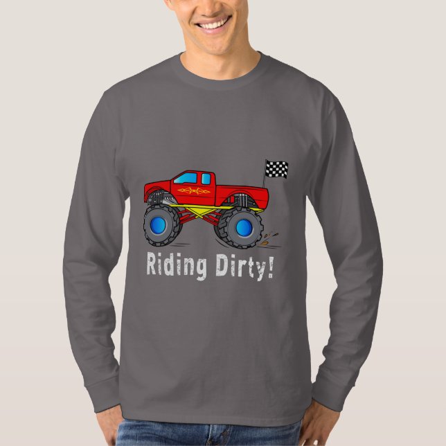 T-shirt Camion de monstre : Monte sale ! (Devant)