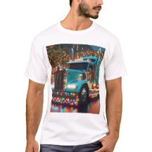 Camion de Noël avec lumières