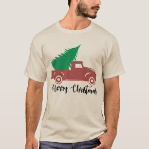 T-shirt Camion de Noël festif et arbre