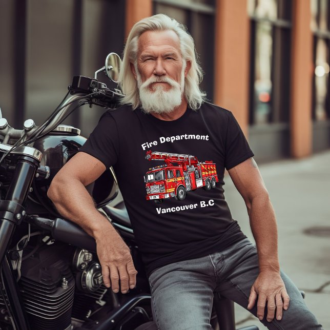 T-shirt Camion de pompier prêt pour l'action urbaine (Créateur téléchargé)