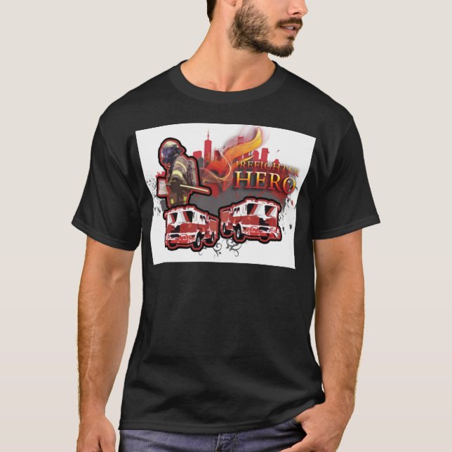 T-shirt Camion de pompiers (Devant)