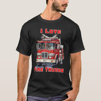 T-shirt Camion de pompiers américain