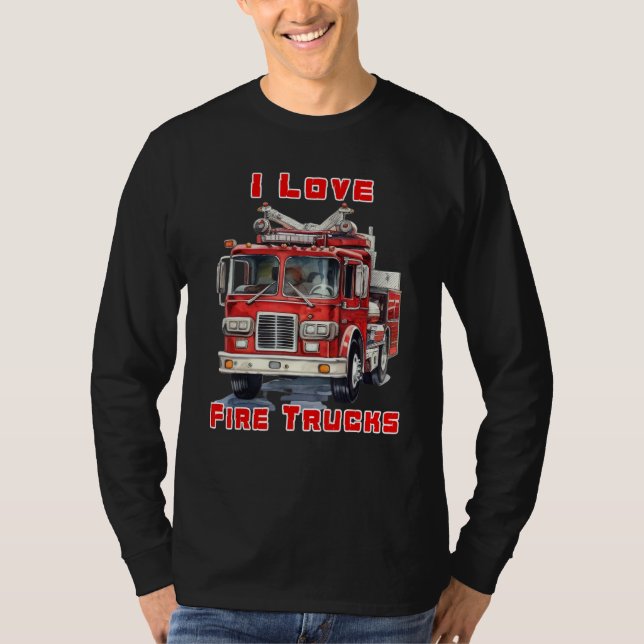 T-shirt Camion de pompiers américain (Devant)