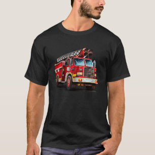 T-shirt Camion de pompiers monté par des pompiers Nr 1