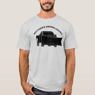 T-shirt Camion de ramassage à neige avec chaudière à neige