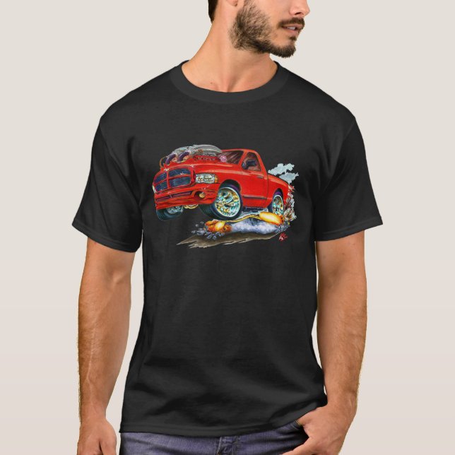T-shirt Camion de rouge de Dodge SRT10 (Devant)