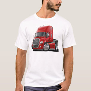 T-shirt Camion de rouge de Freightliner Cascadia