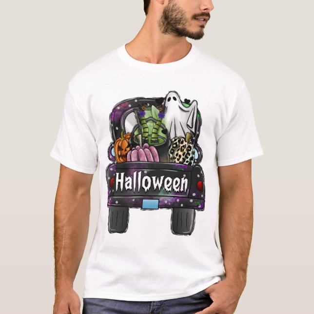 T-shirt Camion d'Halloween (Devant)