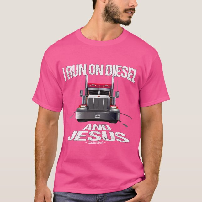 T-shirt Camion Diesel Et Jesus (Devant)
